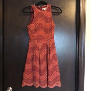 Francesca’s A Line Orange Dress